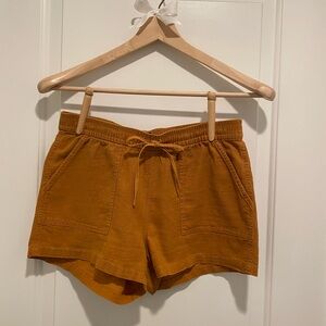 J. Crew Linen Blend Mustard Shorts